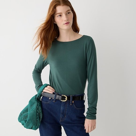 FormKnit Long-sleeve Open-back Top with Bow Size S NWT - Picture 3 of 5